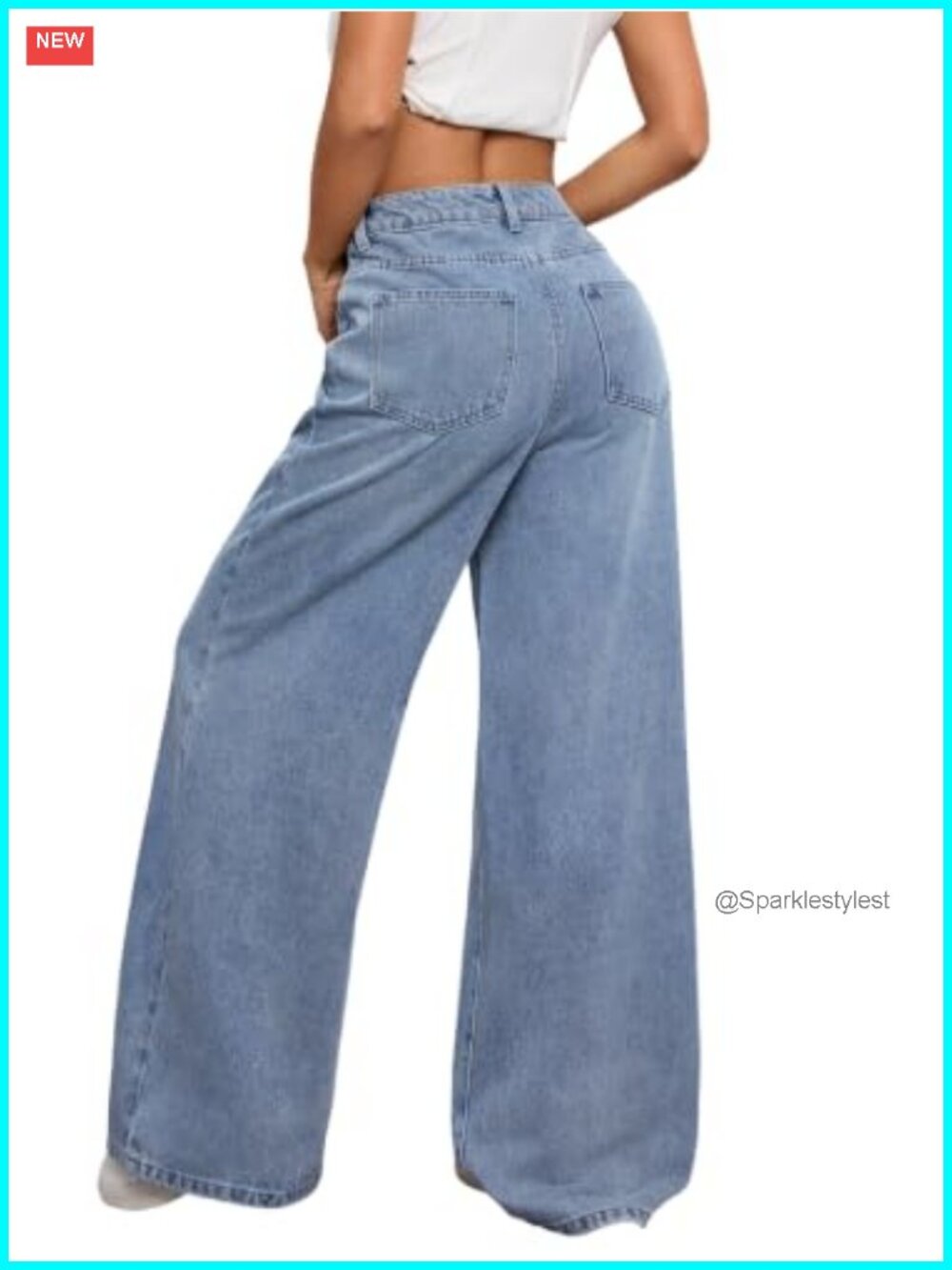 Wide Leg Baggy Jeans Vintage Loose Fit Cotton Denim Pants Y2K